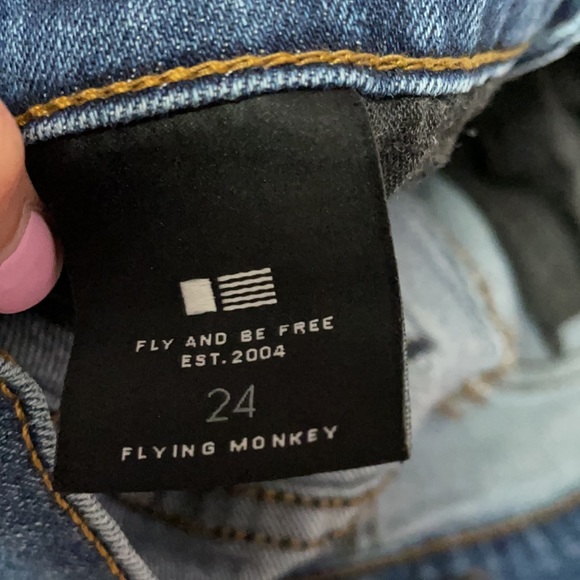 Flying Monkey Lightly Distressed Skinny Jeans - Picture 7 of 7